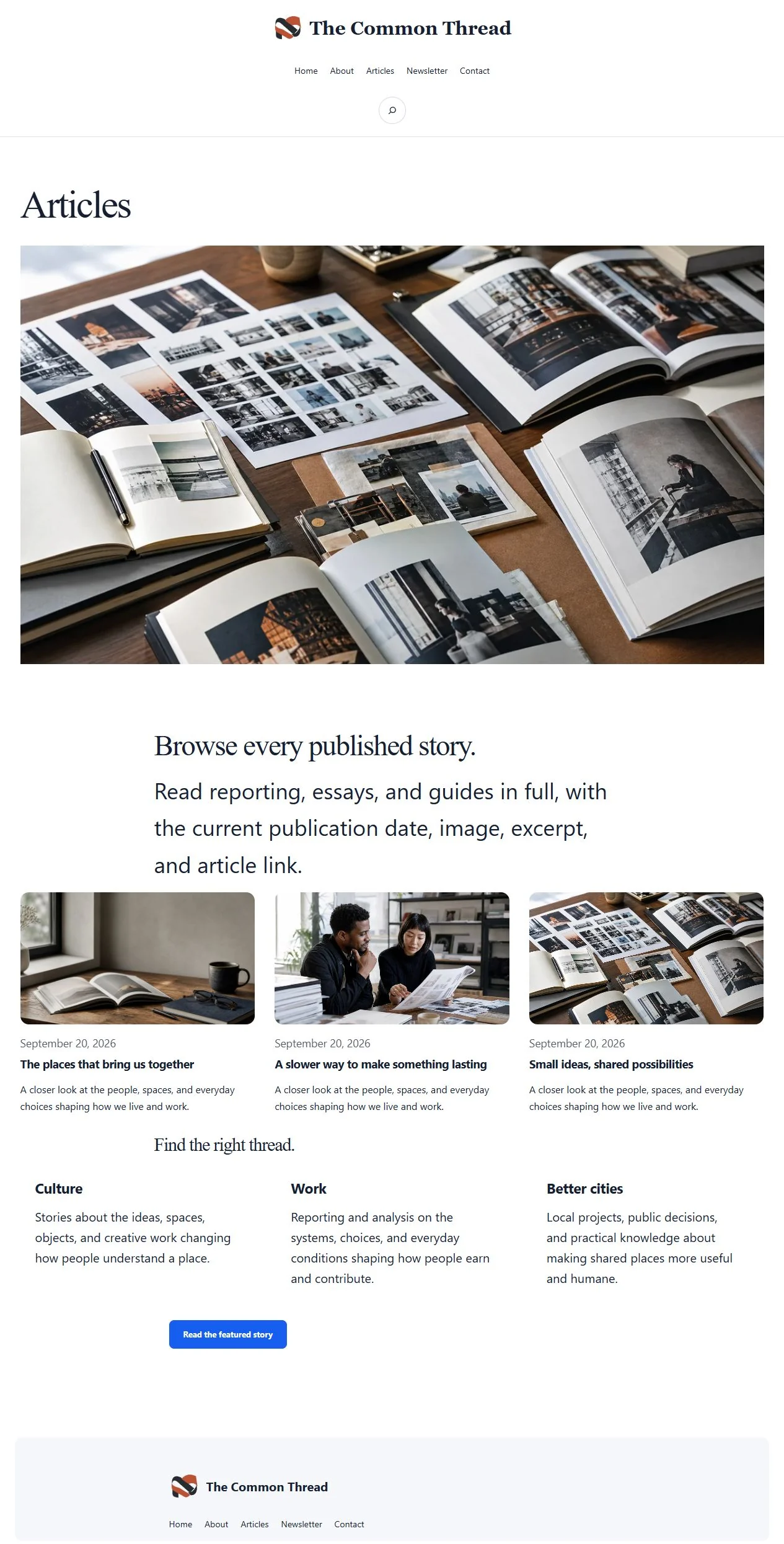 Actual KezKit Blogs & Magazines articles page