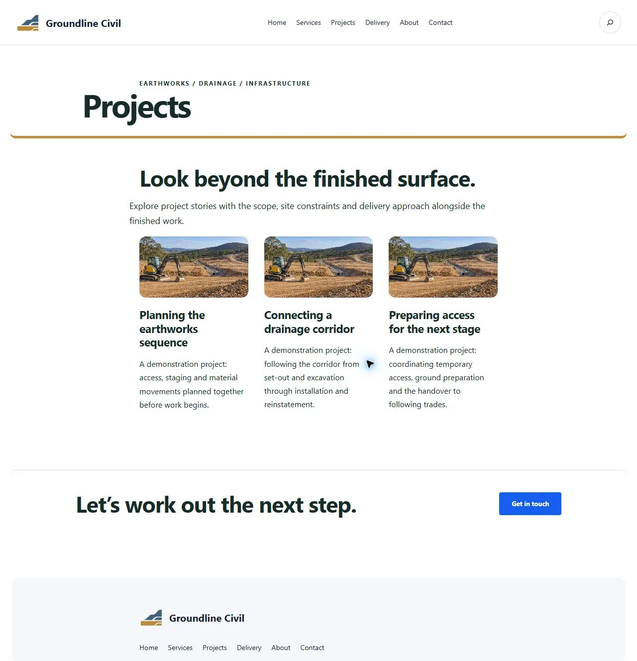 Actual KezKit Civil Works & Contractors projects page