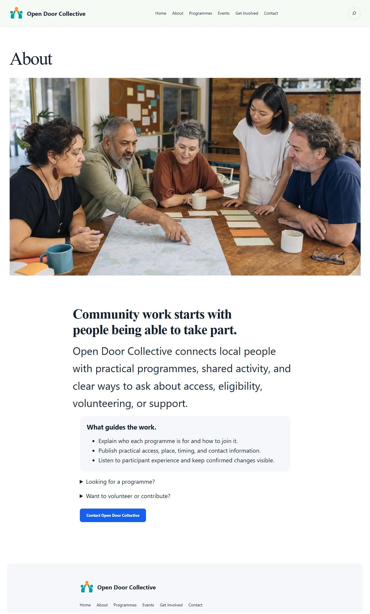 Actual KezKit Nonprofits & Community Groups about page