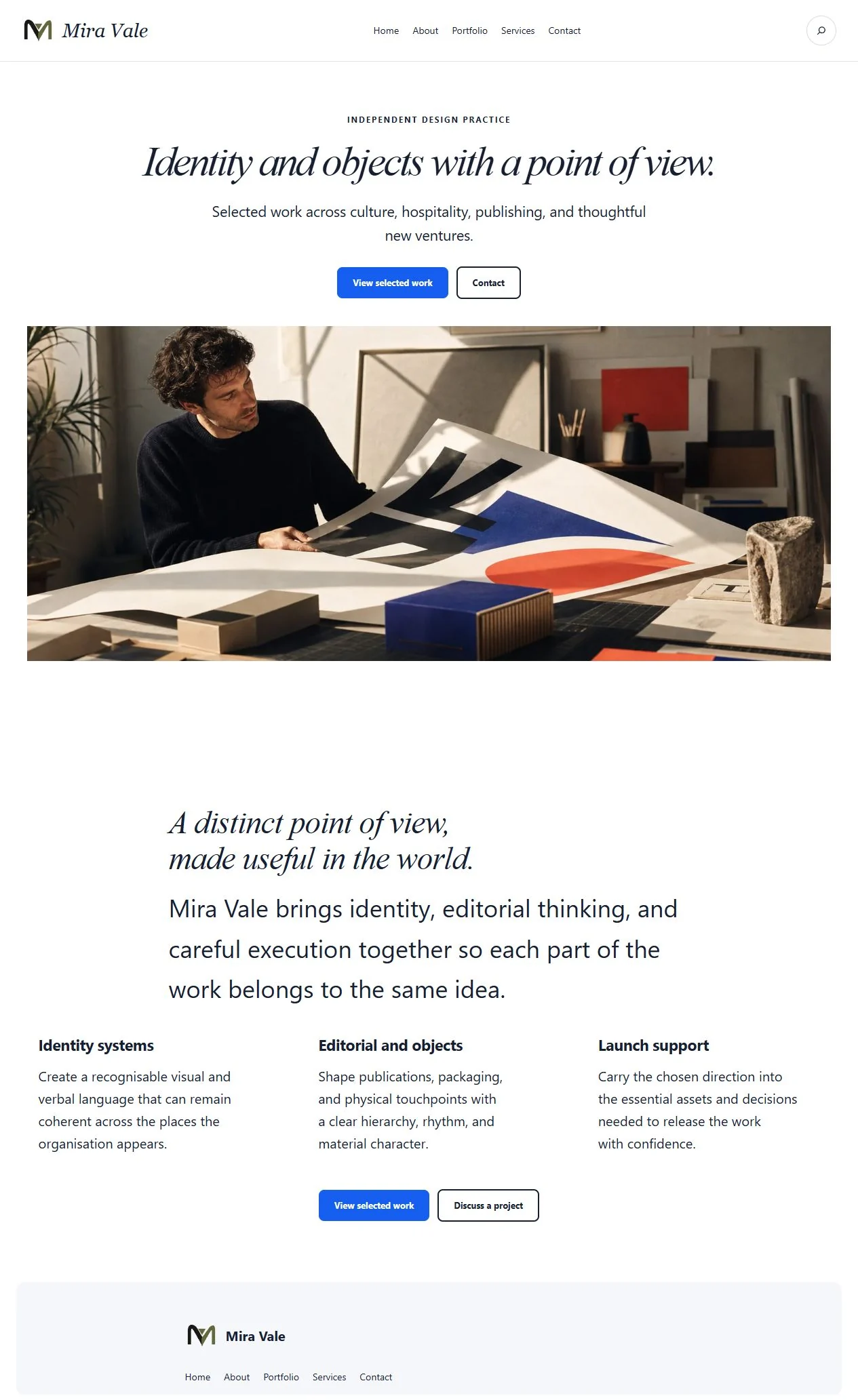Actual KezKit Freelancers & Portfolios starter website preview